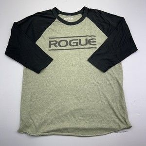 Rogue Men's Two-Tone Raglan Long Sleeve Shirt - Olive Green & Black